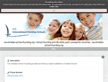 Tablet Screenshot of ics-christian-school-founding.org